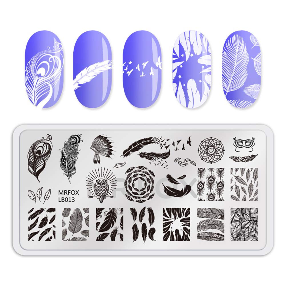 Mr. Fox Nailed Board Set Feather Fox Rabbit Easter Tropical Beach Fruit Bear Cartoon Art DIY Hot Print Template-BrightBean Baby