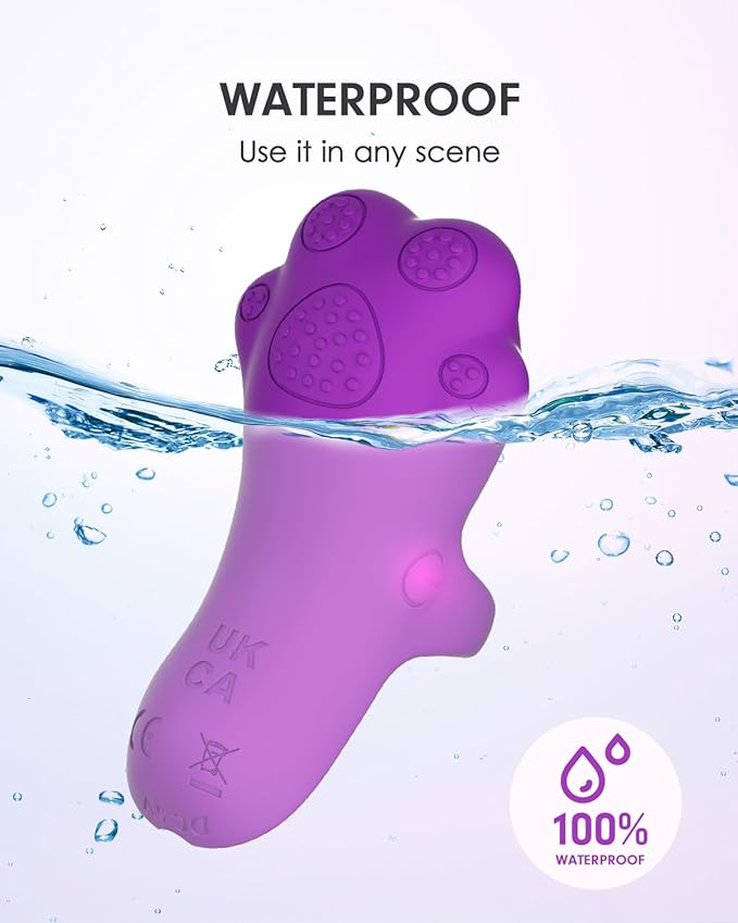 Portable Mini Facial Massage Ball, Waterproof Rechargeable Powerful Multifunctional Eye Face Finger and Neck Massager, Violet-BrightBean Baby