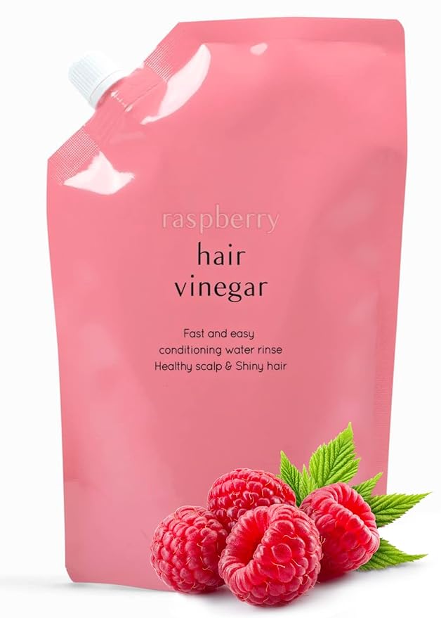 A'PIEU Raspberry Hair Vinegar Rinse Refill 13.6 fl oz - Scalp Treatment for Balanced pH, Shiny Hair | Korean Hair Care I Clarifies & Encourages Growth | Dandruff & Oil Control-BrightBean Baby