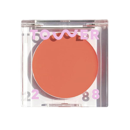 Tower 28 Beauty BeachPlease Cream Blush for Cheeks and Lips - Multi-Purpose Lip and Cheek Tint in Sun-Kissed Peach Blush - for Sensitive Skin – Color RUSH HOUR, Luminous Finish-BrightBean Baby
