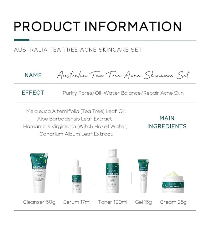 Vitamin C 5-Piece Skincare Set with Cleanser, Toner, Serum, Eye Cream and Face Cream for Skin Brightening skin care set skincare gift set skin care set for Unisex Adult (skincare kit)-BrightBean Baby