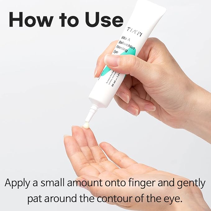 TIAM Vita A Bakuchiol Firming Eye Cream for Wrinkles, Anti-Aging, Dark Circles, and Puffiness, Fragrance-Free Under-Eye Treatment, 1.01 FL.OZ. / 30ml-BrightBean Baby