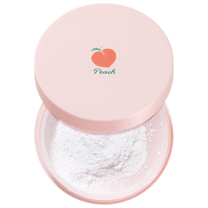 SKINFOOD Peach Cotton Multi Finish Powder 5g - Korean Peach Extract & Calamin Sebum Control Face Powder - Silky Setting Powder - Setting Powder for Oily Skin - Sweet Peach Scent for Soft Skin-BrightBean Baby
