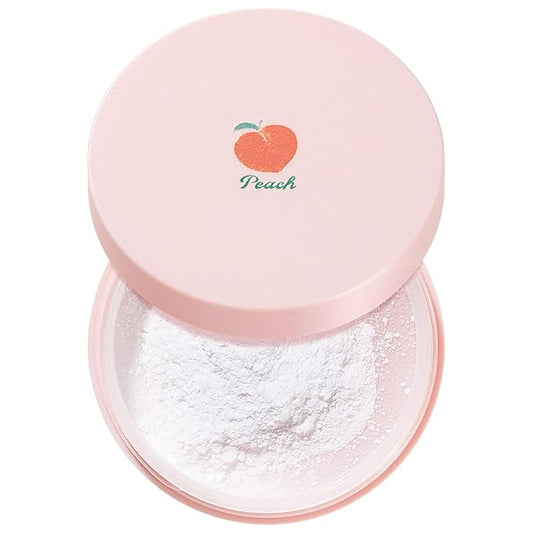 SKINFOOD Peach Cotton Multi Finish Powder 5g - Korean Peach Extract & Calamin Sebum Control Face Powder - Silky Setting Powder - Setting Powder for Oily Skin - Sweet Peach Scent for Soft Skin-BrightBean Baby
