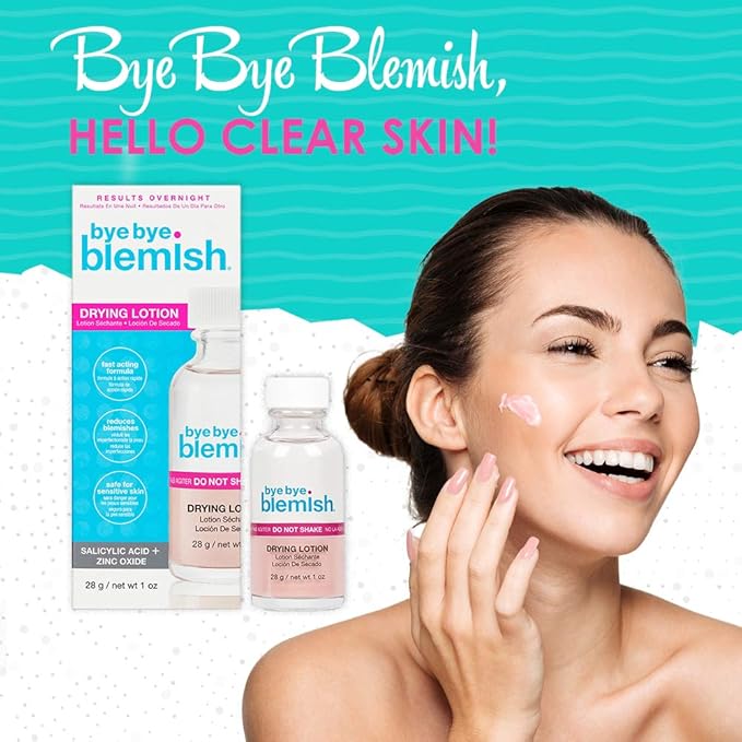 Bye Bye Blemish Acne Drying Lotion, Reduce Pimples Overnight, On-the-Spot Pimple Treatment, Beauty Skincare Essential - 1oz. (3 Pack)-BrightBean Baby