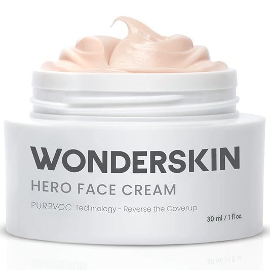 Wonderskin Purevoc Hero Face Cream, Anti Wrinkle Moisturizing Face Cream, Hydrating Face Moisturizer for Women & Men, Anti Aging Face Moisturizer, Daily Facial Moisturizer for Dry Skin-BrightBean Baby