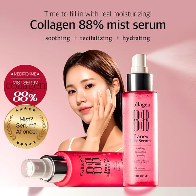 Collagen Double Eight Facial Mist Serum 100ml – Hydrating Face Mist & Makeup Setting Spray with Deep Collagen Barrier Protection for Long-Lasting Moisture & Radiant Skin-BrightBean Baby