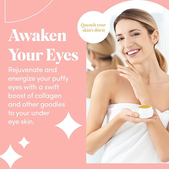 24K Gold Collagen Under Eye Mask - Bright Eyes Anti Aging Treatment-BrightBean Baby