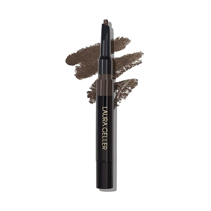 LAURA GELLER NEW YORK Sculpt-n-Stay Waterproof Brow Pencil & Gel- Dark Brown-BrightBean Baby
