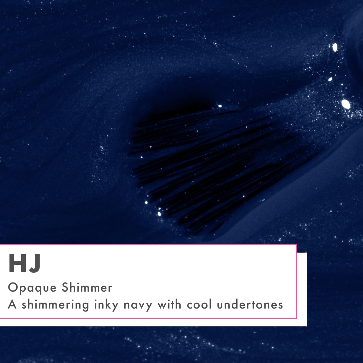 Olive & June Long Lasting Nail Polish | Plump Gel-Like Finish No Lamp Needed | Lasts up to 10 days | Salon-Quality at Home 15-Free Vegan Cruelty-Free Chip-Resistant Shine | HJ Shimmering Midnight Blue-BrightBean Baby