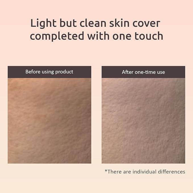 MOONSHOT KOREA Conscious Fit Cushion Foundation Flawless Coverage,Glass skin,Long-Lasting, Lightweight, Buildable Coverage,k-beauty (21N Cosmic Vanilla, [refill] Conscious Fit Cushion)-BrightBean Baby