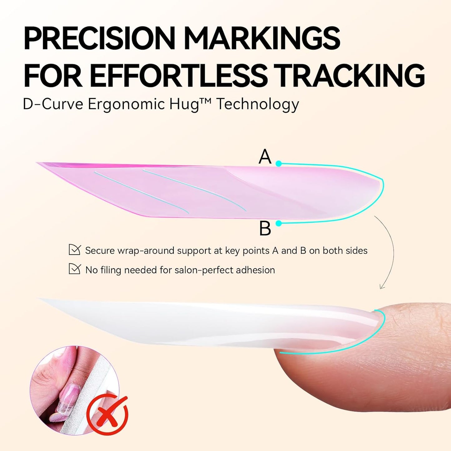 Gelike EC Dual Forms for Extension: 96 Pcs Color Nail Form, 4 Style 12 Size Nail Forms For Builder, Half Matte Gel Forms For Manicure Art Design Salon Diy-BrightBean Baby