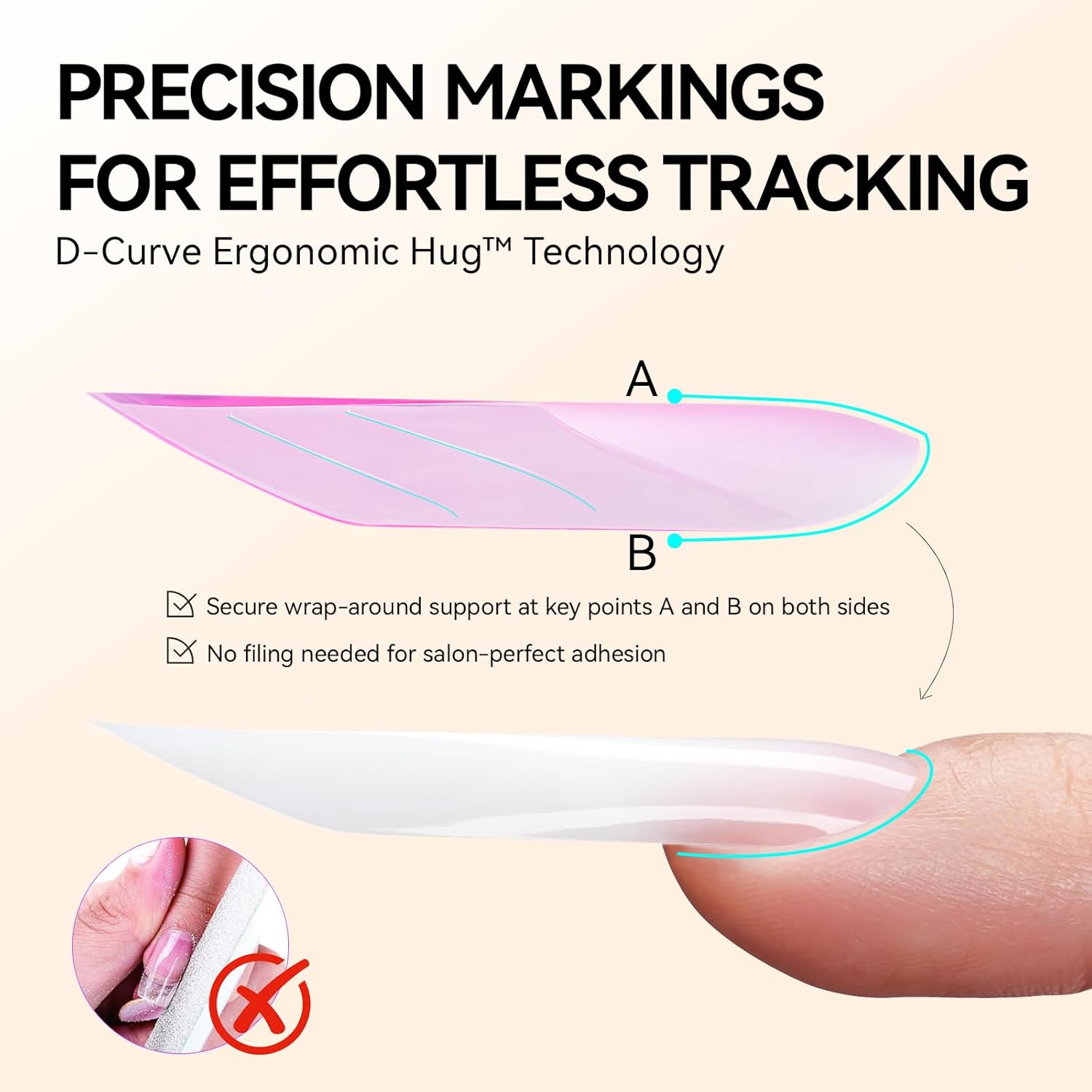 Gelike EC Dual Forms for Extension: 96 Pcs Color Nail Form, 4 Style 12 Size Nail Forms For Builder, Half Matte Gel Forms For Manicure Art Design Salon Diy-BrightBean Baby