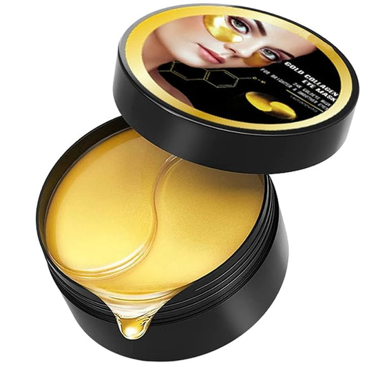 Under Eye Patches, 24K Gold Collagen Eye Mask for Puffy Eyes and Dark Circles Treatment, Under Eye Mask for Bags and Wrinkles, Eye Skin Care Pads for Beauty & Personal Care (60Pcs)-BrightBean Baby