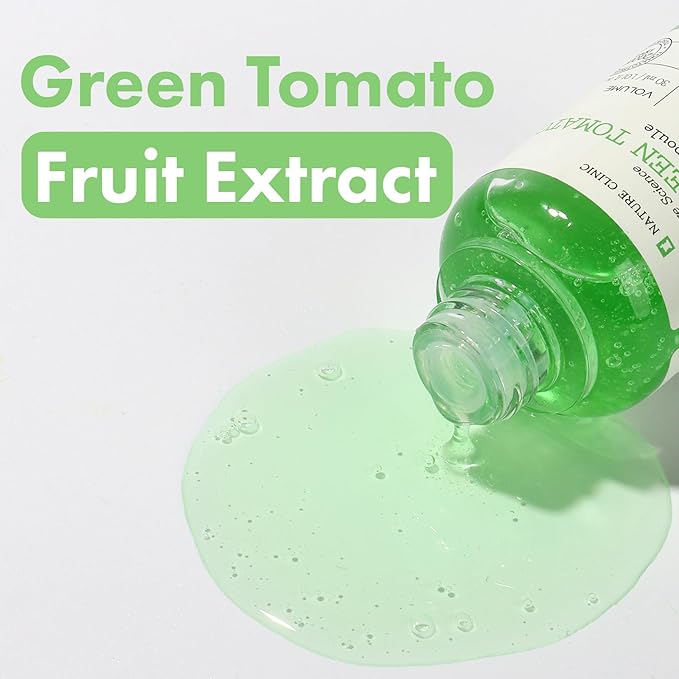 Green Tomato Pore Ampoule with Green Tomato, Witch Hazel and Hyaluronic Acid for Face Moisturizer and Pore Minimizing Treatment, Korean Skincare, 30ml, 1.01 fl. oz.-BrightBean Baby