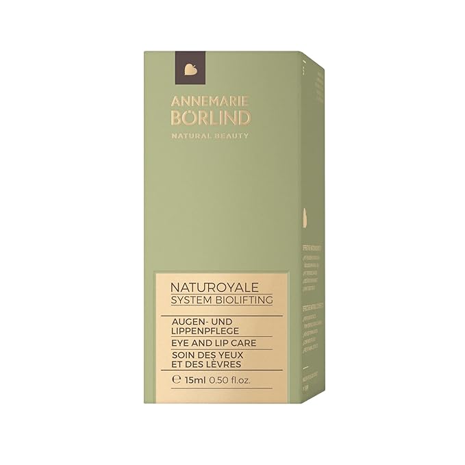 ANNEMARIE BÖRLIND – NATUROYALE Eye & Lip Cream – Natural Antioxidants, Vitamin C + E and Jojoba Oil for a Fresher, Smoother, and Tighter Skin – Step 5 of 5 – 0.5 oz.-BrightBean Baby