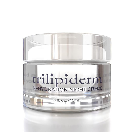 Trilipiderm Rehydration Night Crème .5oz Travel Size Night Rejuvenation with Anti-Aging Hyaluronic Acid and Retinol-BrightBean Baby