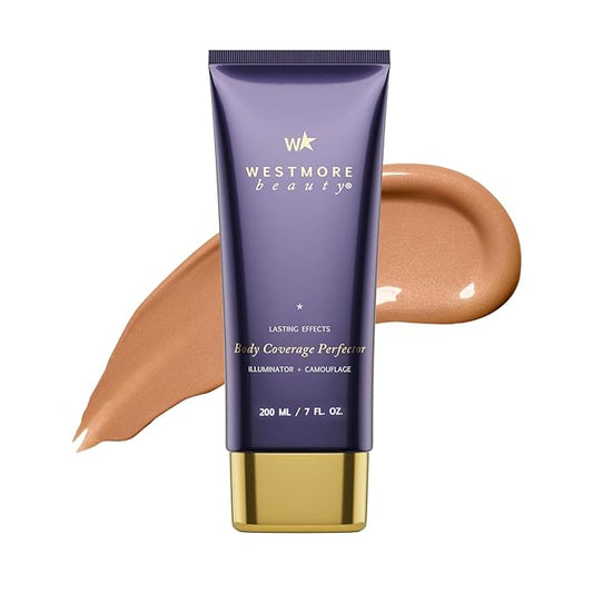 Westmore Beauty Body Coverage Perfector – Waterproof Leg & Body Makeup - Tattoo Cover Up Makeup - 7 Oz (Golden Radiance)-BrightBean Baby