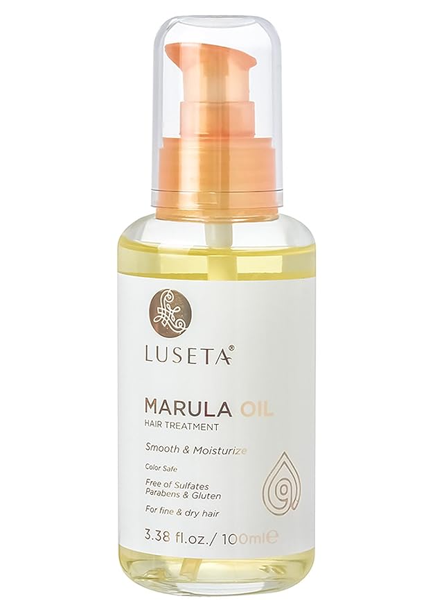 Luseta Marula Oil Hair Treatment for Fine & Dry Hair Serum Smoothing Hair Adding Shine and Nourishing Scalp 3.38oz-BrightBean Baby