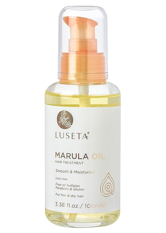 Luseta Marula Oil Hair Treatment for Fine & Dry Hair Serum Smoothing Hair Adding Shine and Nourishing Scalp 3.38oz-BrightBean Baby