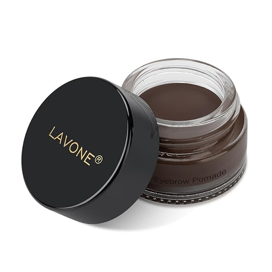 Eyebrow Pomade - Waterproof Brow Pomade for Long-lasting Results,Smudge Proof and Sweat Resistant Formula,Natural Eyebrow Makeup for All Skin Types and Tones - Dark Coffee-BrightBean Baby
