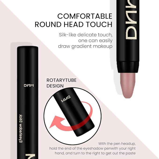 evpct 2Pcs Cream Eyeshadow Sticks Set for Eyes Waterproof, Stone Matte & Putty Matte Eye shadow Stick Pencil Pen Bulk sombras en crema para ojos 22+23