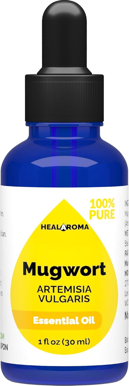 Mugwort Essential Oil 30 ml - 1 oz - Pure & Natural - with Pipette Dropper-BrightBean Baby