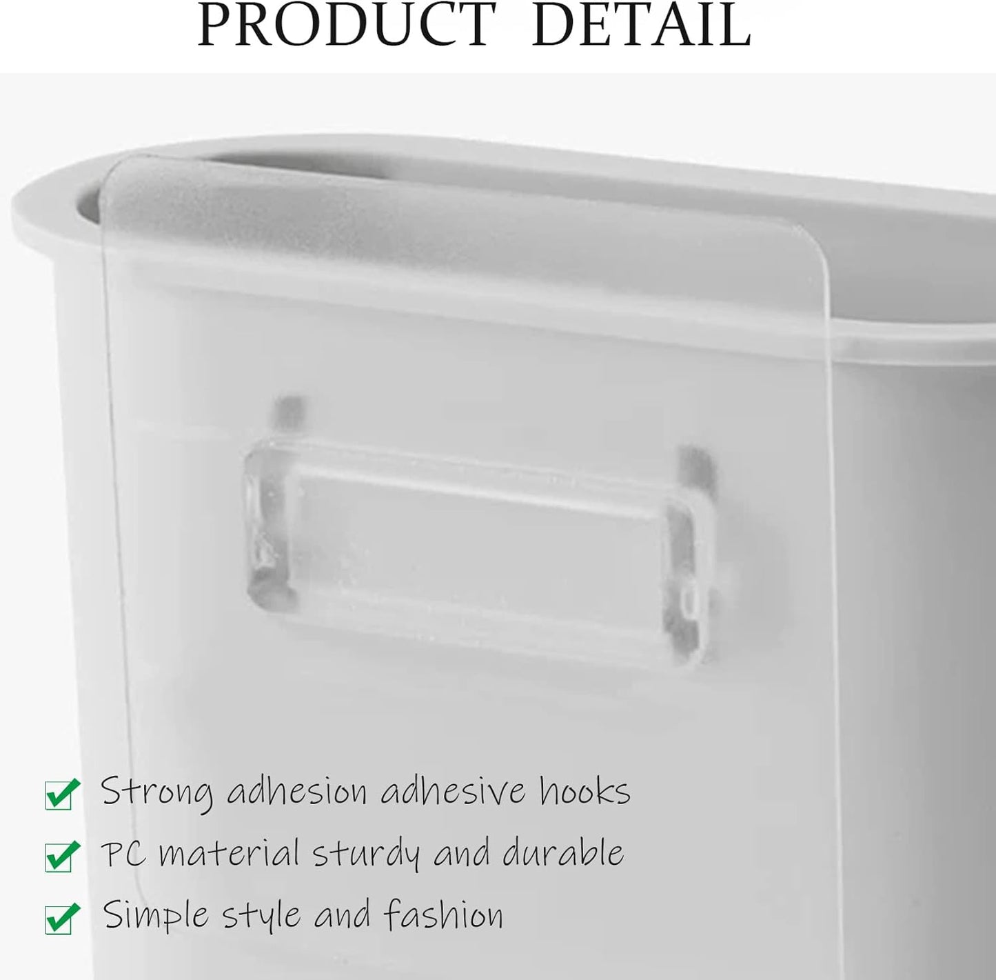 Toothbrush Holder Wall Mounted for Bathroom, Wall Toothbrush Holders for Electric Toothbrush, Toothpaste, Razor, Self Adhesive Wallmount Organizer (Grey-BrightBean Baby