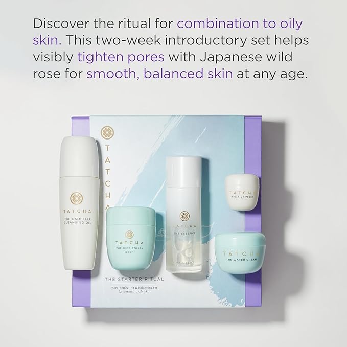 Tatcha The Starter Ritual Set - Pore-Refining & Clarifying Set | 2 Week Introductory Set | $92 Value-BrightBean Baby