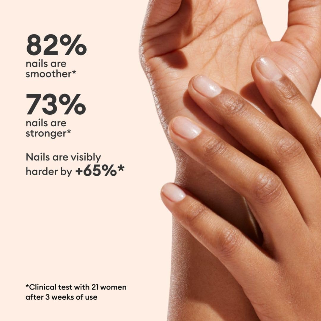 Manucurist Active Shine Illuminating & Care Nail Polish - Nail Concealer - No Lamp - Ultra-Shiny 2 in 1 Nude Gel Polish: Nail Strengthener and Growth, Highlighter & Care - Damaged Nails Repair-BrightBean Baby