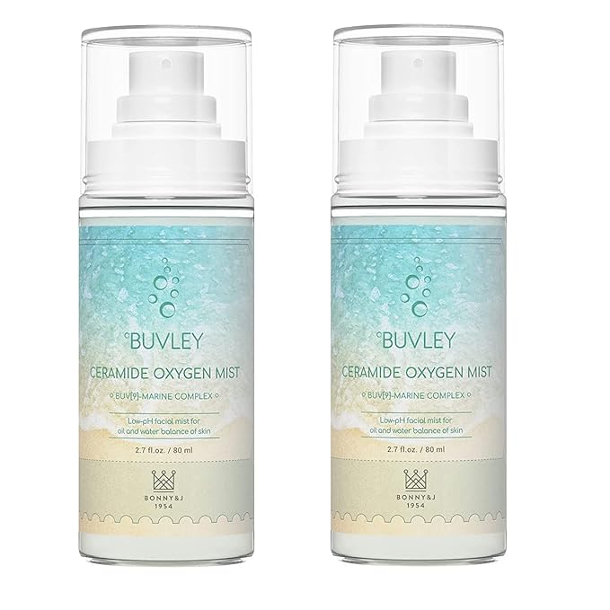 Ceramide Oxygen Face Mist | Low pH, Vegan, Cruelty Free | Hydrating Refreshing Soothing Facial Mist Spray with Antioxidants 2.7 Fl Oz (2)-BrightBean Baby