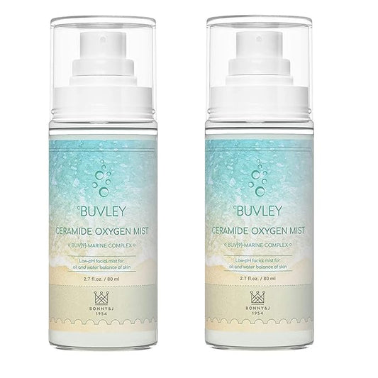 Ceramide Oxygen Face Mist | Low pH, Vegan, Cruelty Free | Hydrating Refreshing Soothing Facial Mist Spray with Antioxidants 2.7 Fl Oz (2)-BrightBean Baby
