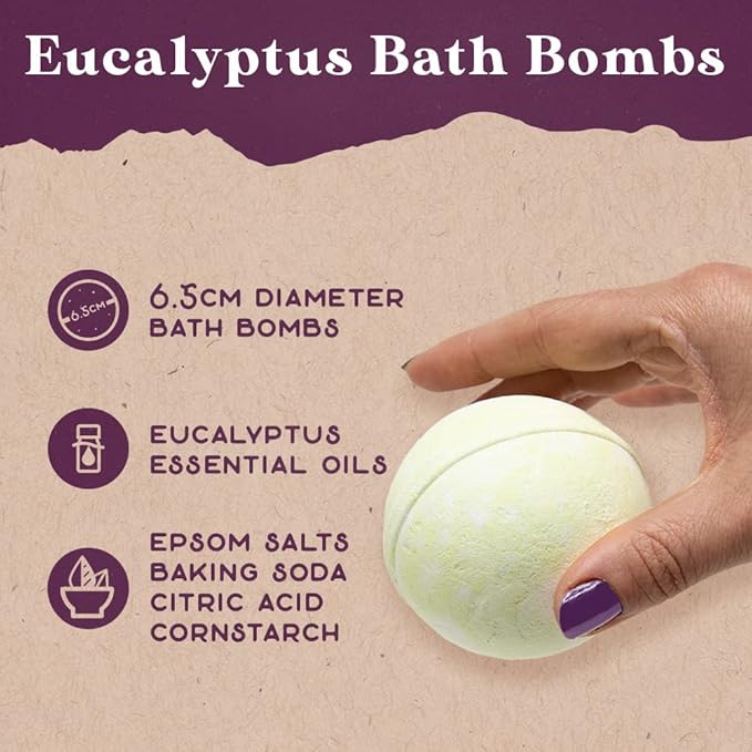 Purple Canyon Spa Gift Box for Women | Revitalizing Eucalyptus Spearmint Stress Relief Gift for Women-BrightBean Baby