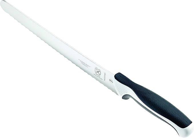 Mercer Culinary - M23210WBH Mercer Culinary Millennia 10-Inch Wide Wavy Edge Bread Knife, White