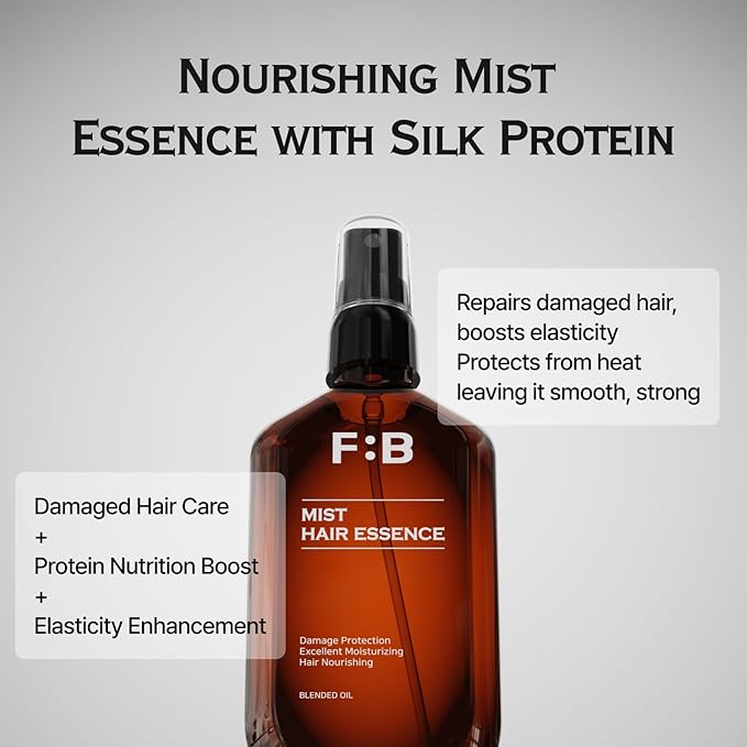 [Forbeaut] Mist Hair Essence – Lightweight Leave-In Treatment Spray for Damaged Hair, Daily Use, Silky Protein Care for Shine & Elasticity, Salon-Like Finish, Woody Citrus Scent, 100ml / 3.7 fl.oz-BrightBean Baby