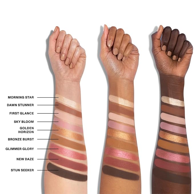 Morphe 9G Sunrise Glow Artistry Palette - Warm & Rosy Neutral Makeup Palette with Matte & Shimmer Finishes - Highly Pigmented Eye Makeup with a Blendable & Buildable Formula (0.35 oz)-BrightBean Baby