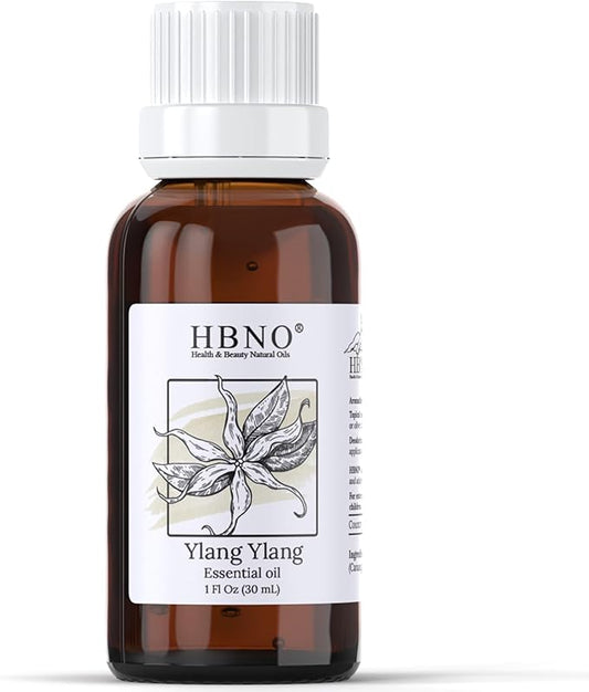 HBNO Ylang Ylang Essential Oil - 1 OZ (30 ml) Travel Size - Perfect for Aromatherapy, DIY, Candle Making, Soap Making, Diffusers-BrightBean Baby