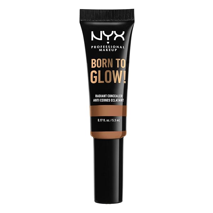 NYX PROFESSIONAL MAKEUP Born To Glow Radiant Concealer, Medium Coverage - Warm Honey-BrightBean Baby