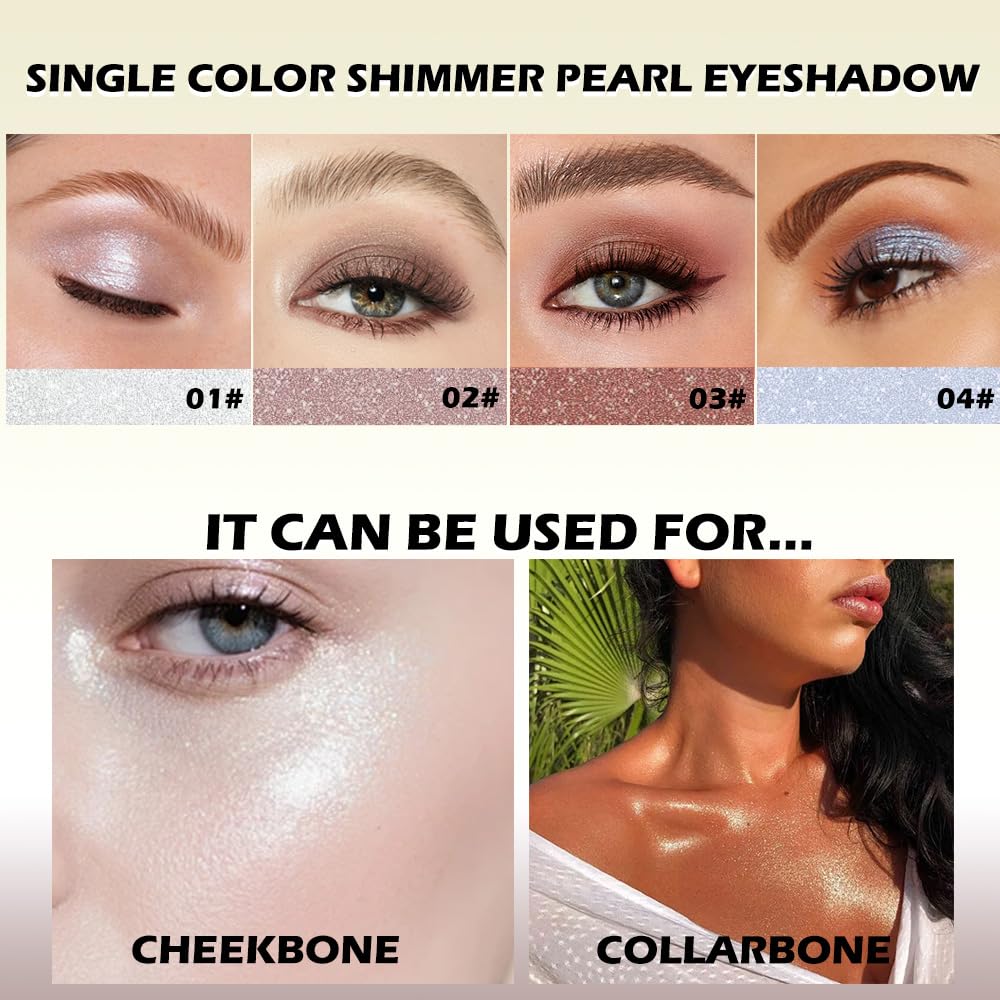 Taupe Mauve Shimmer Single Eye Shadow Palette Makeup with Mirror,Neutral Powder Monochrome Eyeshadow for Older Women,Waterproof Long Lasting Naturing-Looking sombras para ojos-BrightBean Baby