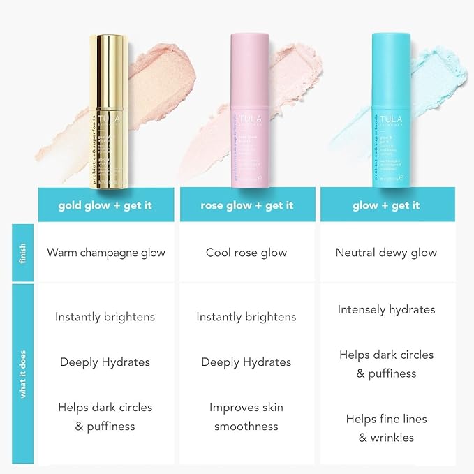 TULA Skin Care Eye Balm Gold Glow - Dark Circle Treatment, Instantly Hydrate and Brighten Undereye Area, Portable and Perfect to Use On-the-go, 0.35 oz.-BrightBean Baby