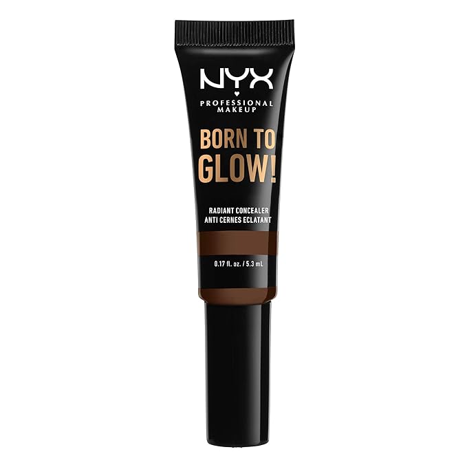 NYX PROFESSIONAL MAKEUP Born To Glow Radiant Concealer, Medium Coverage - Deep-BrightBean Baby
