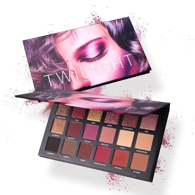 UCANBE Professional 18 Colors Eyeshadow Makeup Palette, High Pigmented 10 Matte + 7 Shimmer + 1 Metallic Glitter, Velvety Creamy Blendable Long Lasting Eye Shadow Pallets Makeup Set Kit-BrightBean Baby