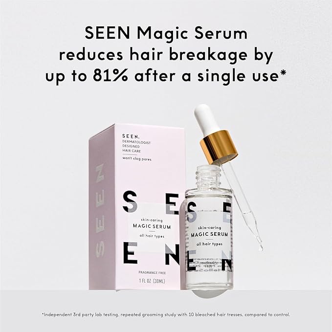 SEEN Curly On The Go Kit, Fragrance Free - Non-Comedogenic & Safe for Sensitive Skin - Sulfate-Free, Curl-Defining Styling Hair Bundle - Anti Frizz - Heat Protectant-BrightBean Baby