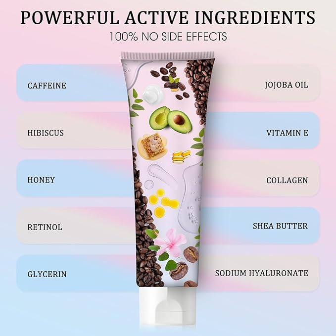 B Flat Belly Firming Cream - Moisturizing, Lifting, Firming for Stomach, Thighs and Butt, Body Lotion gift for Women and Men, 125 ML +5 ML-BrightBean Baby