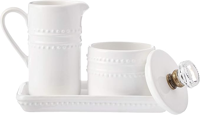 Farmhouse Inspired Vintage Doorknob Cream and Sugar Set