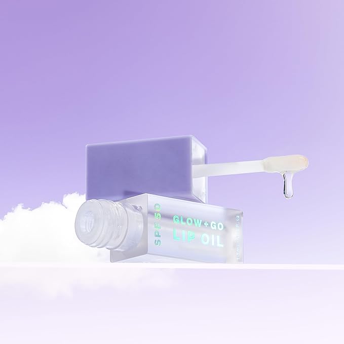SPF50 Glow & Go Lip Oil: Lip Oil with SPF, Moisturizes and Protects Lips, 4.5ml in Coconut-BrightBean Baby