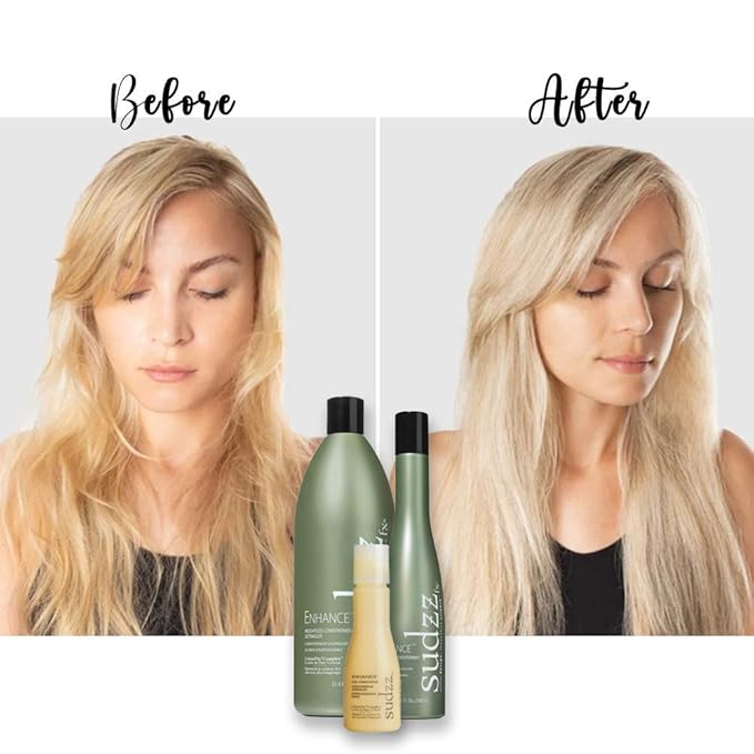 SUDZZFX Enhance Daily – Detangling Formula for All Hair Types – Dry Care for Men & Women – Curly Hair – Sulfate Free – Travel Size, 2 oz-BrightBean Baby