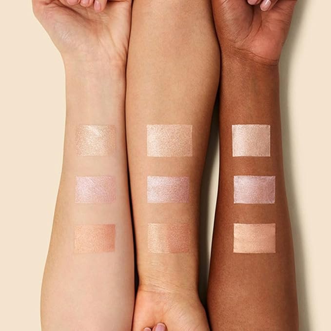 Liquid Highlighter Makeup, Long Lasting Liquid Luminizer for Glowing Skin Waterproof Smooth Glitter Highlight Face Illuminator Cream Contour Stick Body Shimmer Liquid Bronzer (#02 STARLIGHT)-BrightBean Baby