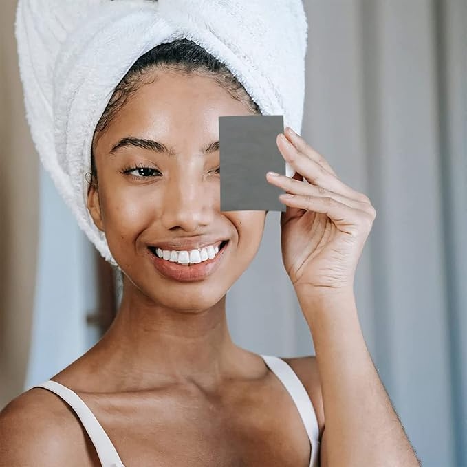 103 PCS Volcanic Roller Oily Skin Oil Control On The Go Volcanic Face Roller Oil Absorbing Volcanic Roller with Oil Blotting Sheet Paper for Oily Skin Care Oil Control Film Tissues (Type2)-BrightBean Baby