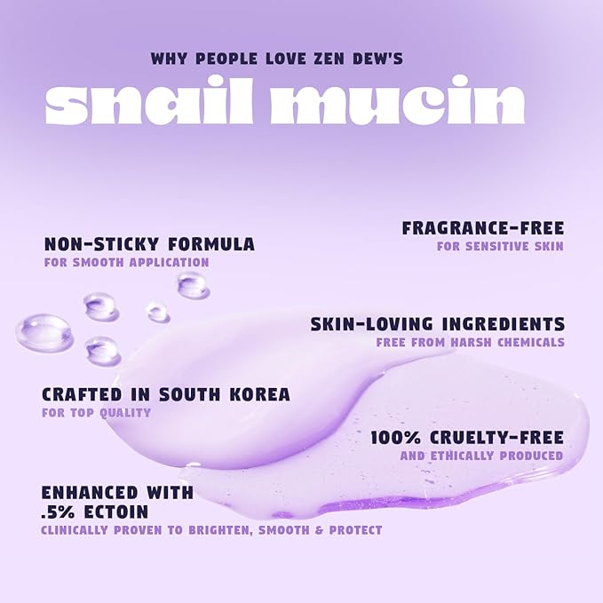 Star Light Snail Mucin Face Serum with Blue Light Skin Protection, 3.38 Oz – Silky Smooth Korean Glow Serum that Restores Moisture and Leaves Skin Brighter, Plumper, Soothed and Smooth-BrightBean Baby